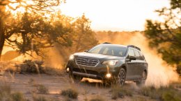 2015 Subaru Outback in the desert