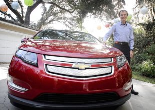 Bob and his Chevy Volt Hybrid Electric Car