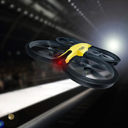 Fendi drone on a runway