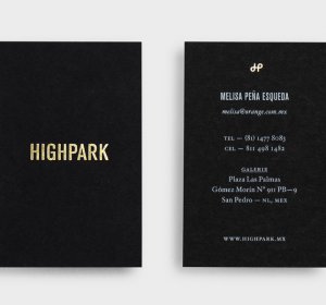 Gold luxury Business cards