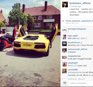 Luxury cars Instagram